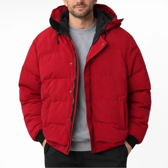 Canada Goose Men's Hooded MacMillan Parka Red XXL - Picture 1 of 16